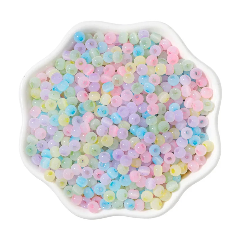 

JC Crystal wholesale 4mm Colorful Opal Glass Seed Beads In Bulk
