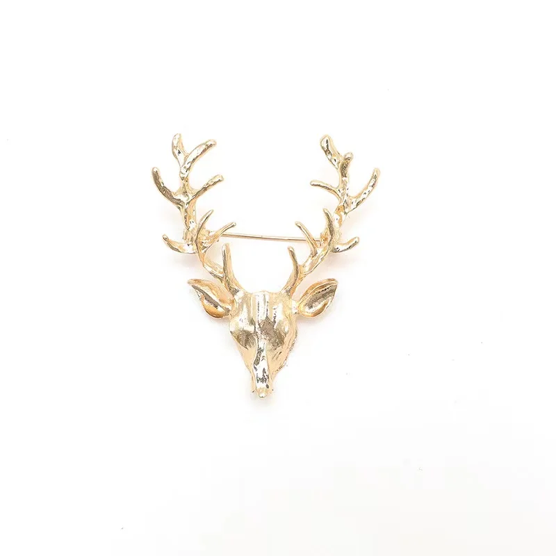 

Deer Gold Fashion Jewelry Creative Brooch Zircon for Women Gift Wedding Party