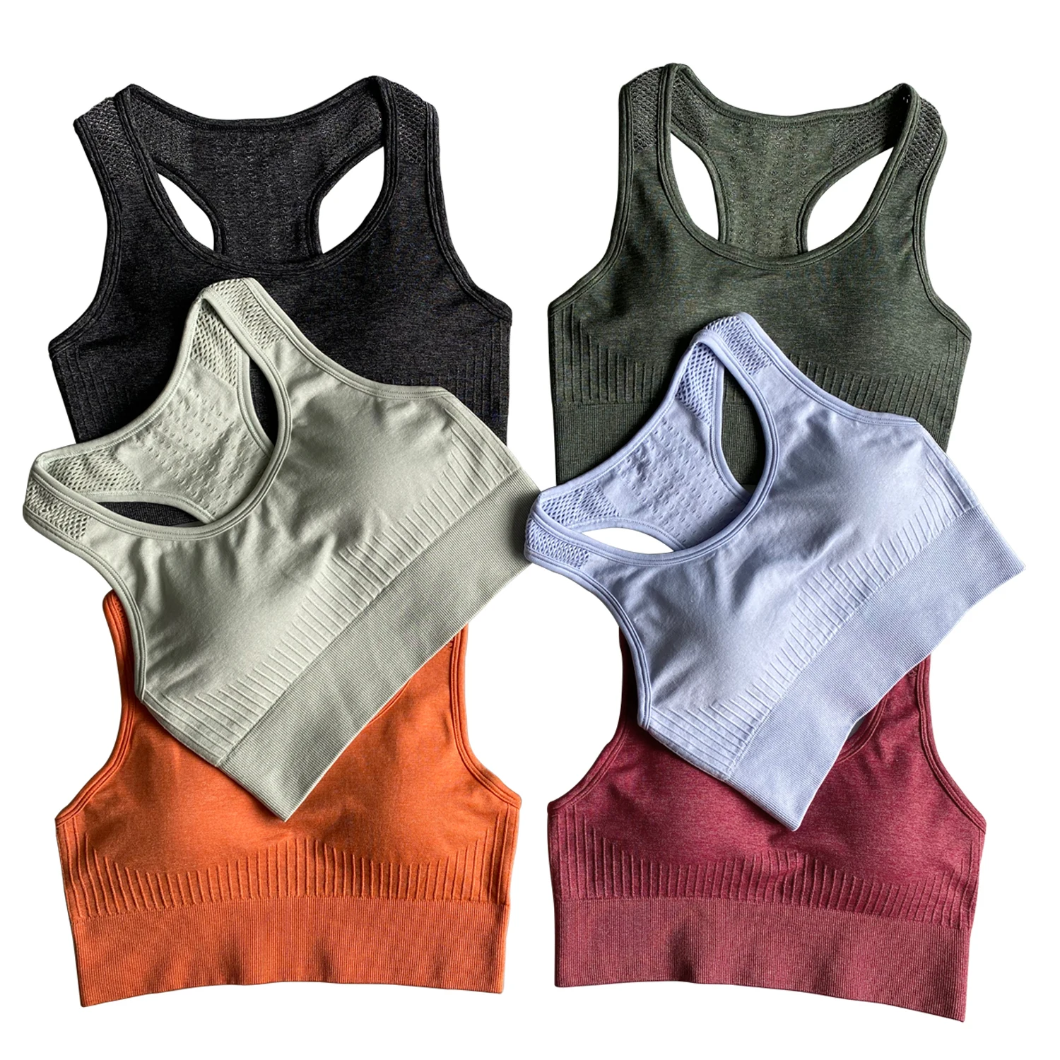 

Hot Selling 2021 Woman Price Negotiable In-stock Active Wear Strap Seamless Sports Yoga Bra, Customized colors