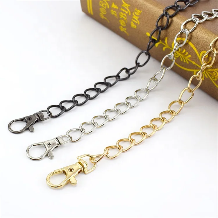 

MeeTee H-J457 120cm handbag belts women messenger Purse Bag Accessories Hardware handbag chain strap, Gold/silver/gun black