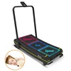 New fitness small home use manual treadmill with foldable by self-powered burn more calories speed up to 15km/h