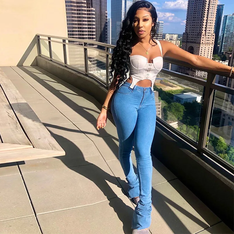 Buy Stacked Jeans,High Waist Jeans 