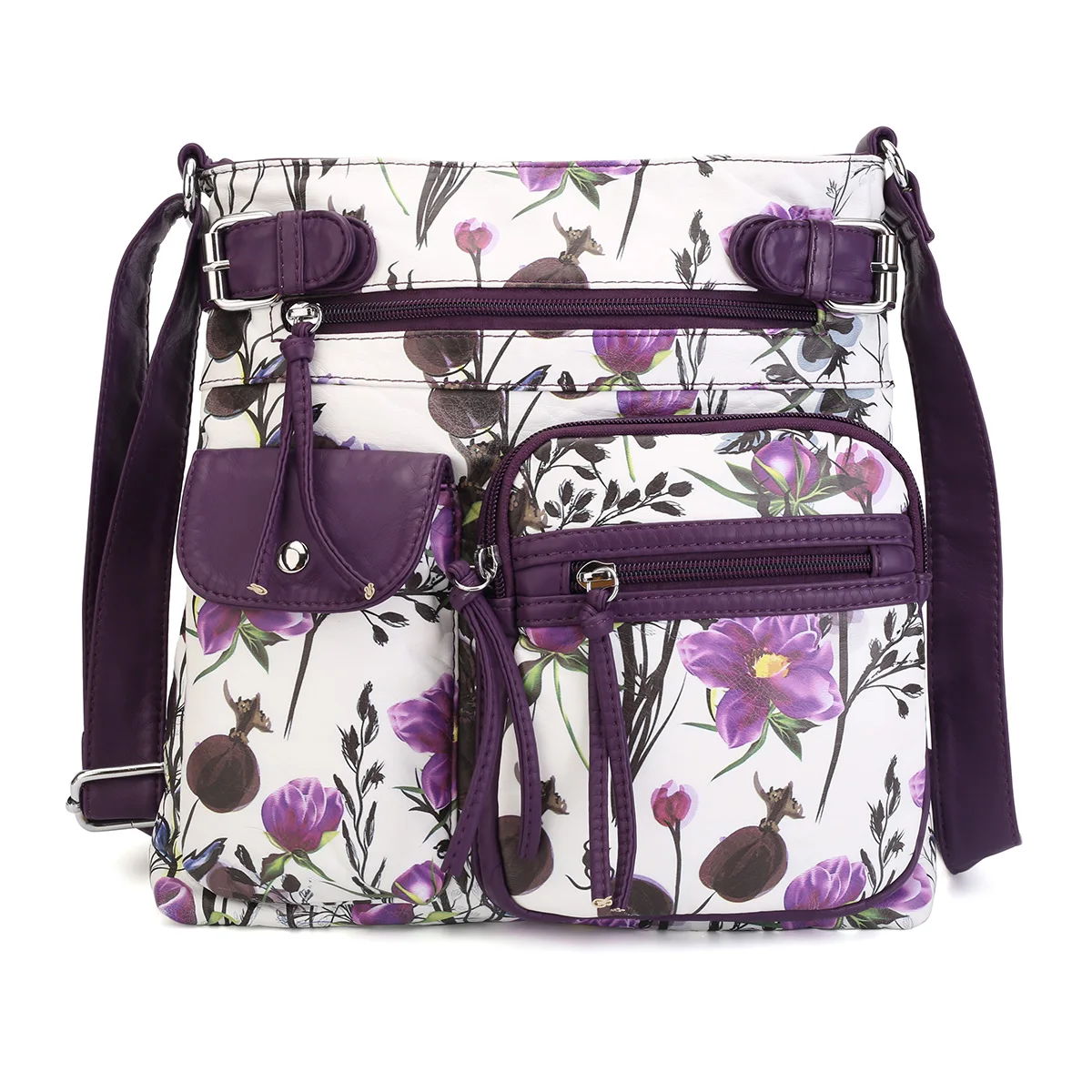 

Hobo Bag Large Leather Tote Bags for Women Handbag Zipper Crossbody Bags Angel Kiss New Laggage Custom