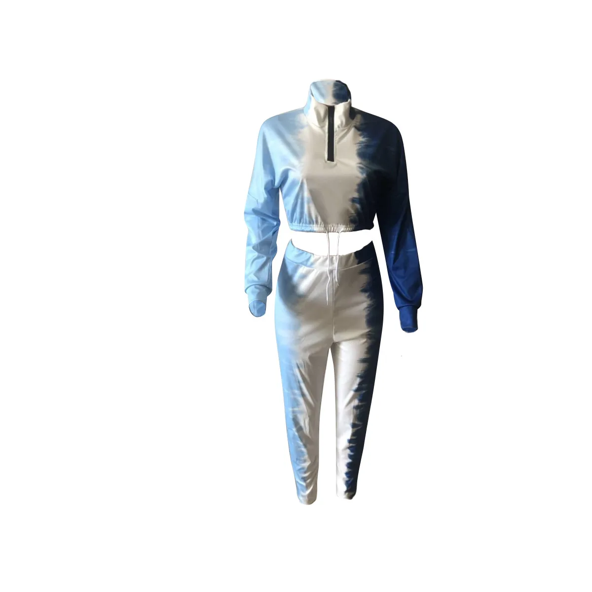 

2021 plus size two piece set tie dye sweat suits new womens sweat suits