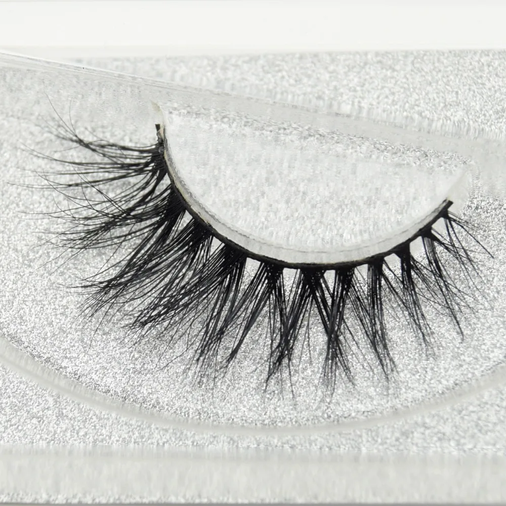 

3D mink eyelashes long lasting mink lashes natural short length eyelashes extension false eyelashes D21, Black color