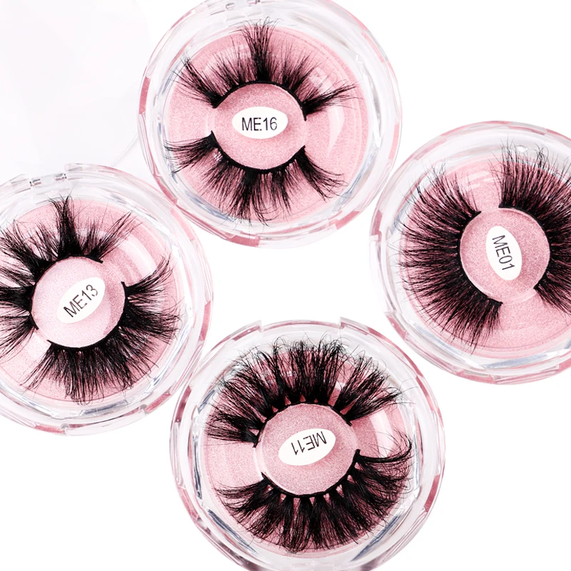 

Super Soft Band Mink Eyelash For Daily Life Mink Lashes 3d Wholesale Vendor Natural Long Full Strip Lashes 25mm Mink Eyelashes