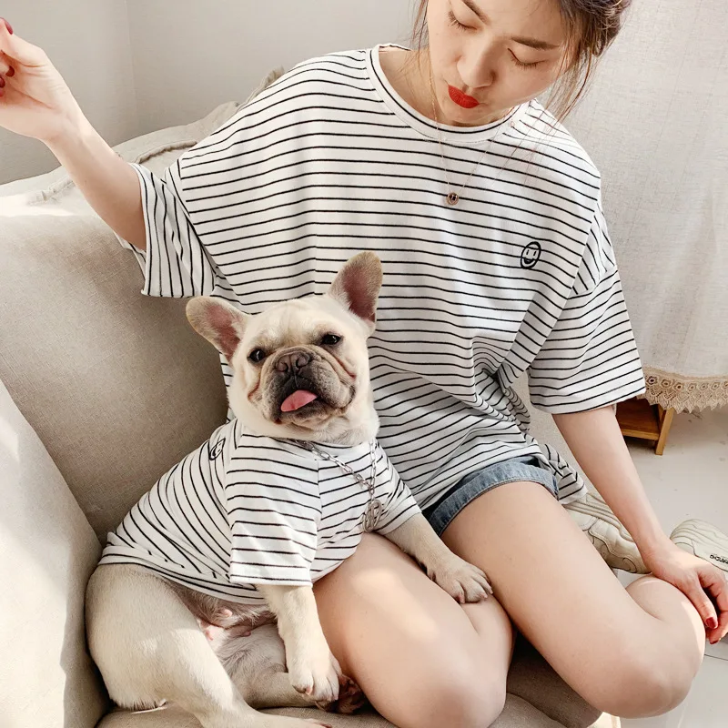 

Soft Breathable Apparel Dog Shirt/Owner T-Shirt