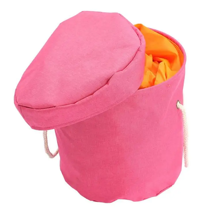 12inch Grey Toy Storage Basket And 57inch Golden Play Mat Cleanup