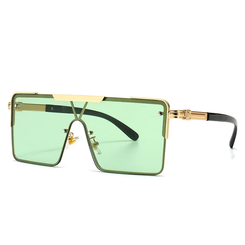 

Sunglasses Vintage Oversized Glasses Square Shades Metal Frame Sun glasses Ocean Lens Glasses, Custom colors