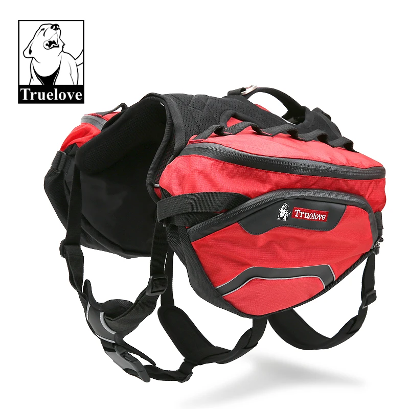 

Truelove dog backpack carrier detachable backpack multifunctional pet backpack harness outdoor bust belt traction rope dog