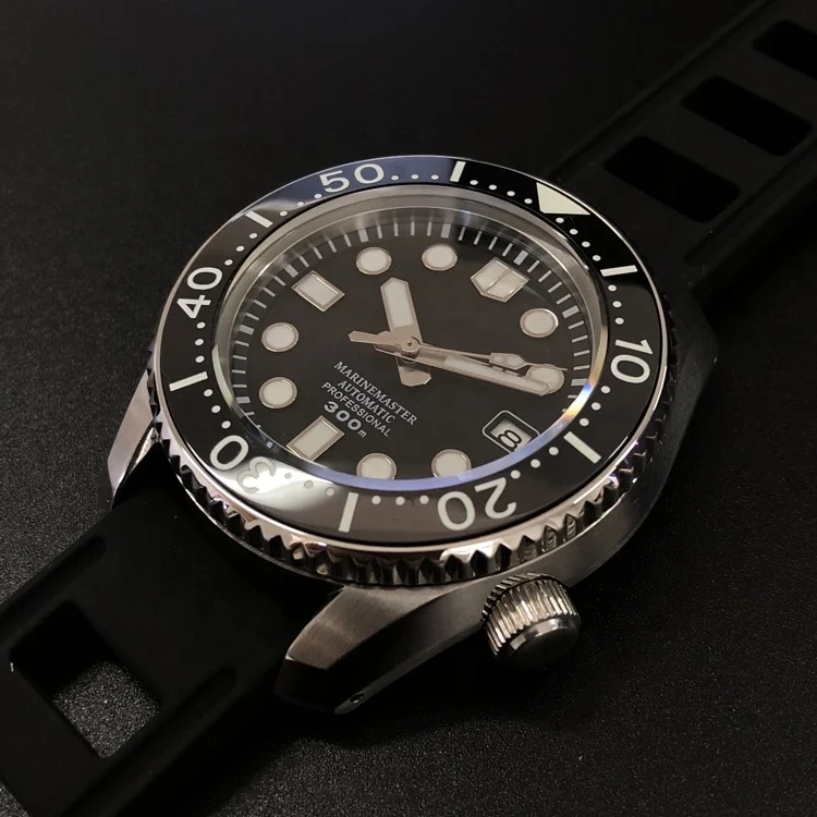 

Rts stock free ship high quality sapphire 30atm bgw9 japan nh35 mechanical movement stainless steel diver dive watch for sale
