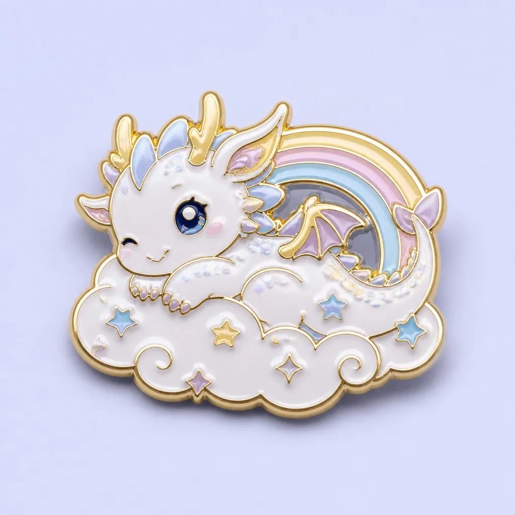 Cloud & Rainbow Baby Dragon