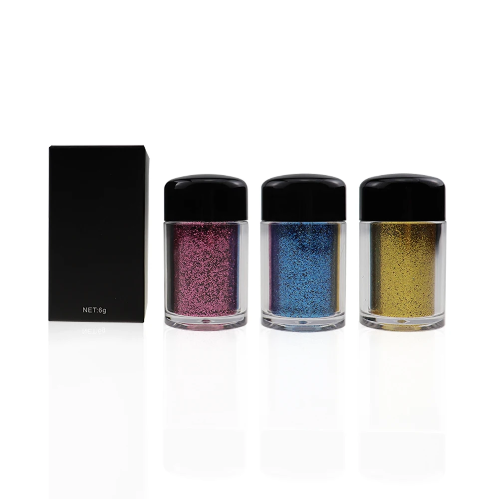 

Private Label 10 Colors Glitter Loose Powder Long Lasting Shiny Eyeshadow Powder