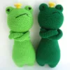 Direct Factory Lovely Animal Kawaii Frog Handmade DIY Crochet Doll Animal