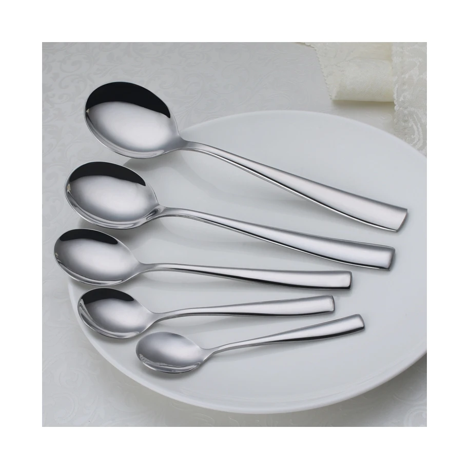 

Hot Sales Restaurant Cheap Silver Flatware Set Dinner Spoons Forks And Knife Stainless Steel Cutlery, Sliver