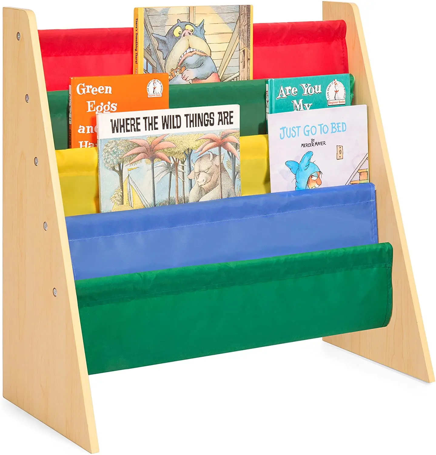 Combohome Nursery Kids Bookshelf Playroom Toy Storage Rack Children's ...