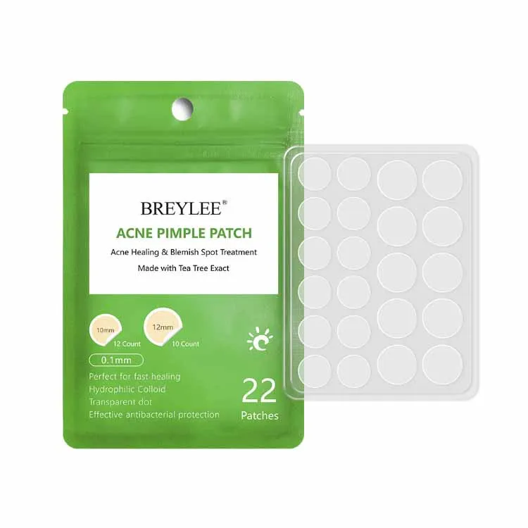 

BREYLEE High Quality Tea Tree Acne Cover Face Skin Care Acne Treatment Patches Pimple Day Use, Milk white