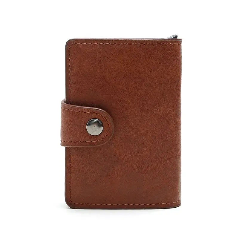 

New Men Card Slim Holder Cartridge Bank Boy Wallet Holder Aluminum Antimagnetic Card Case Purse Dollar Handbag