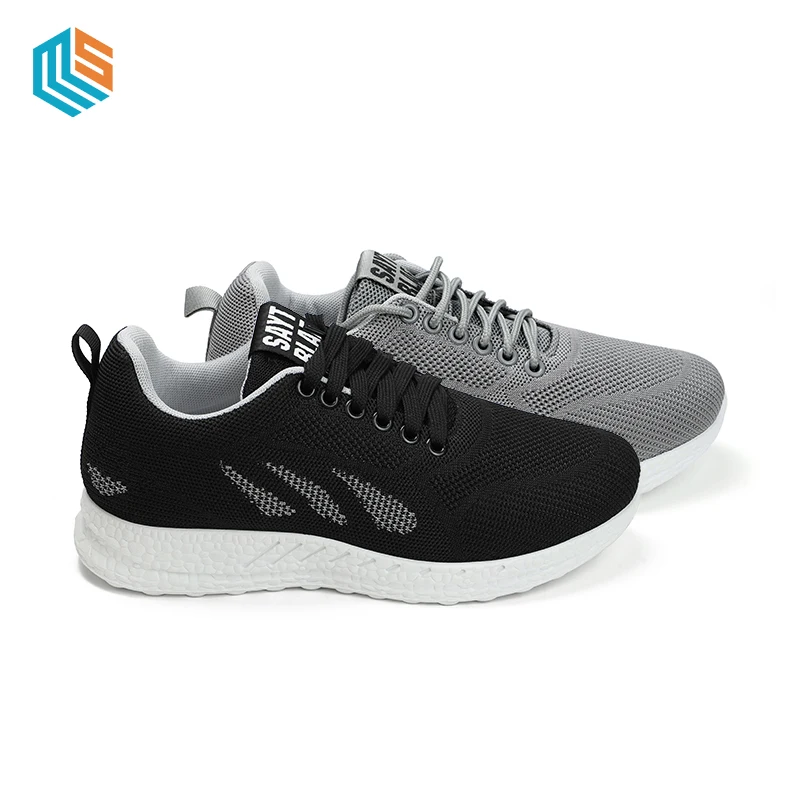 

High Quality Custom Trend Design Fly Knit Breathable Memory Foam Sneakers For Men Sport Running Shoes, Customized color