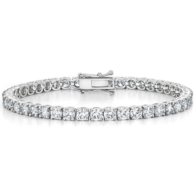 

Diamond Bracelets Fashion Jewelry Synthetic Diamond Chain 9K 10k 14k 18k White Moissanite titanium bangle Tennis Bracelet