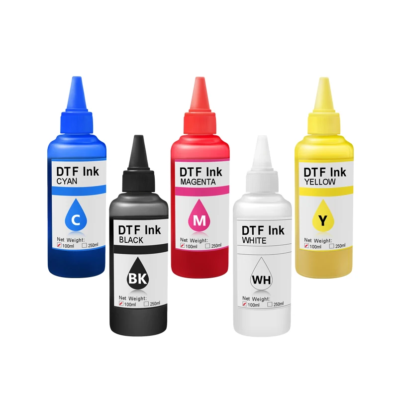 

Ocinkjet Hot Sale Multicolor 100ML/Bottle DTF Textile Ink For Epson DX5/DX7/XP600/TX800/WF4720/I3200 Printer