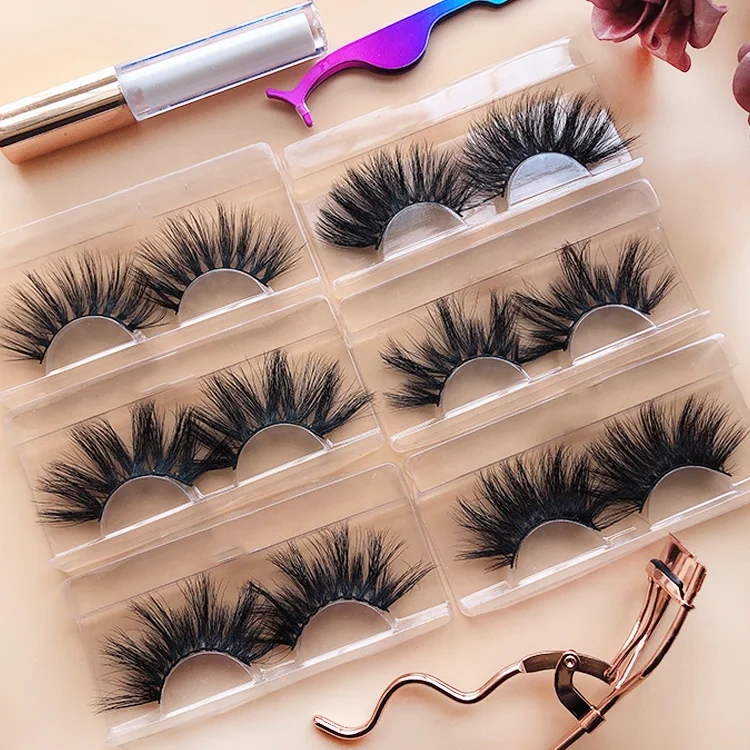 

JC 2021 New Arrival Full Strip Lashes 3d Mink Eyelashes 25 Mm 5d 6d Mink Eyelashes Lashes With Private Label Box