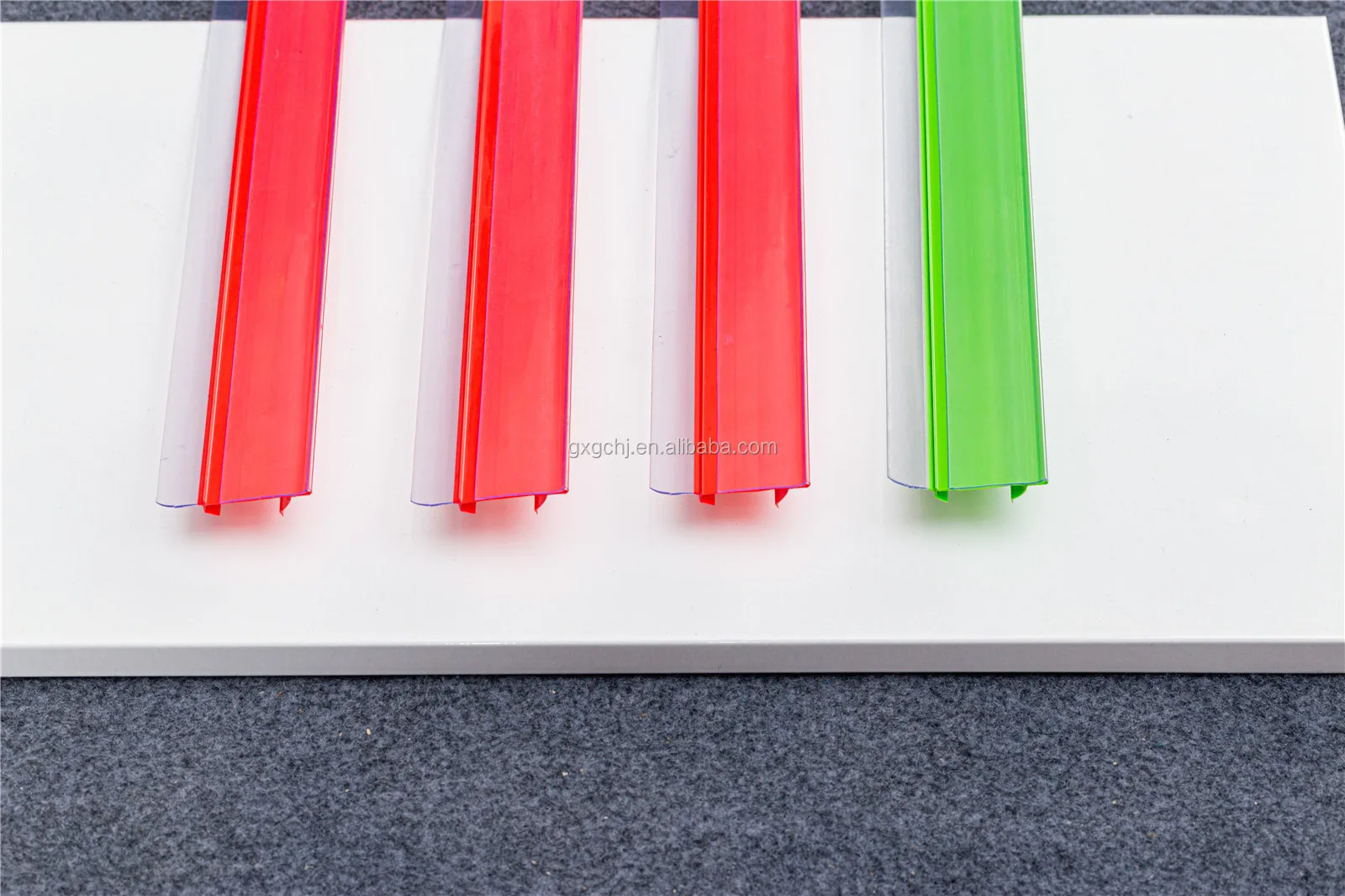 plastic strip for shelf channel