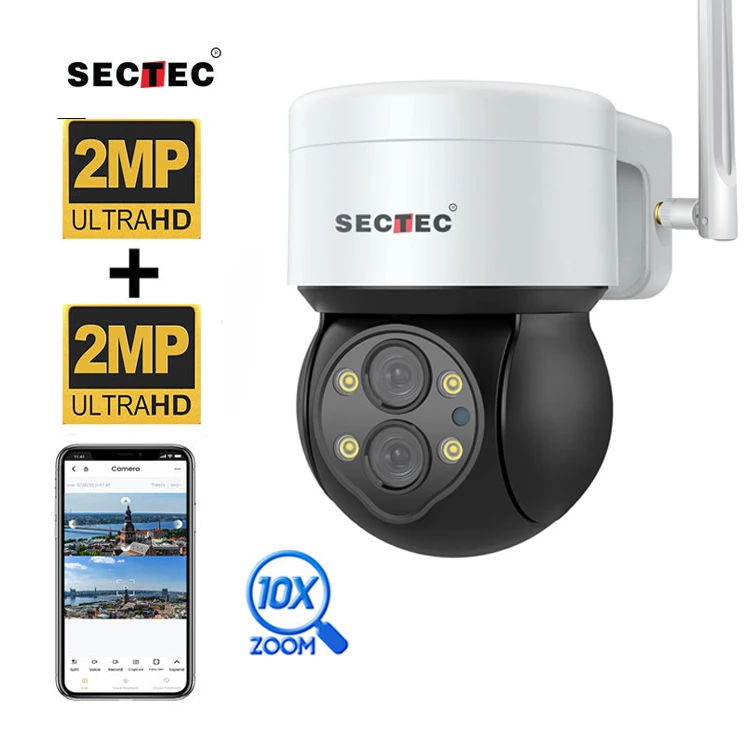 

Sectec HD 4MP10X Zoom CCTV Camera IP Wifi Outdoor Waterproof 4MP Network Mini PTZ Camera