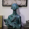 Art decor female figure human abstract woman body sculpture bronze statue