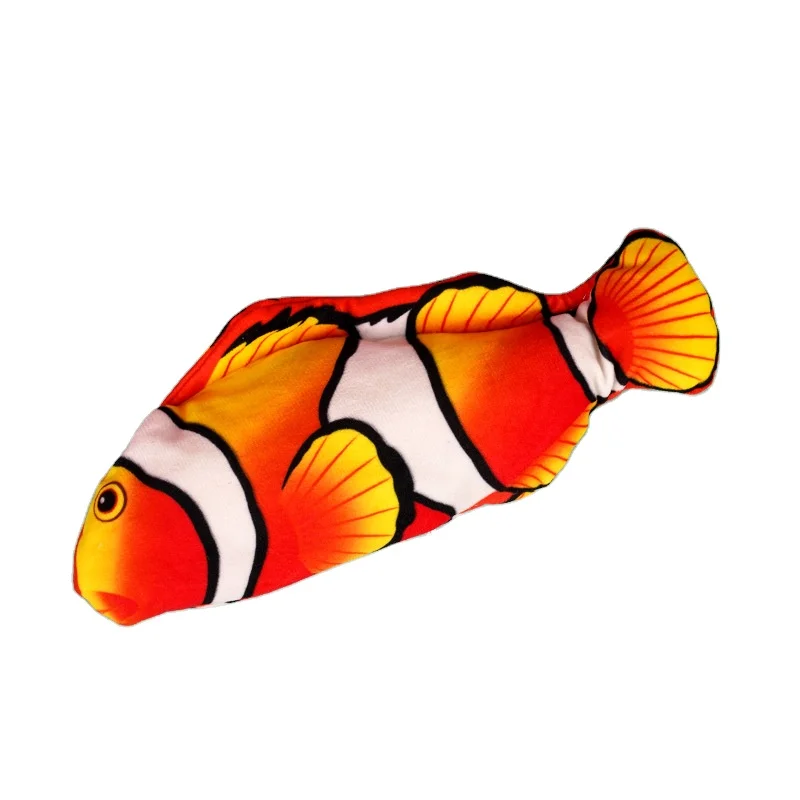 

Chargeable Soft Durable Washable Low-Noise Floppy dancing Fish Electric Cat Pet Toy, Picture