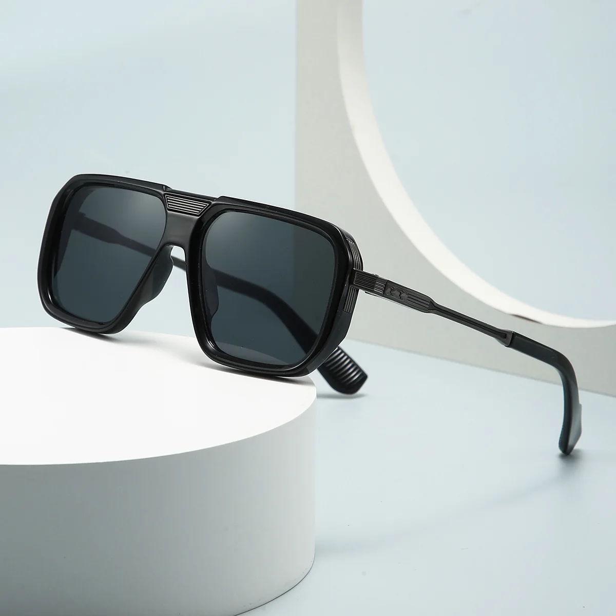 

6067 Retro Custom Logo Fashion Square Sun Glasses lunettes-soleil modern Sunglasses 2024 men shades Gafas De Sol