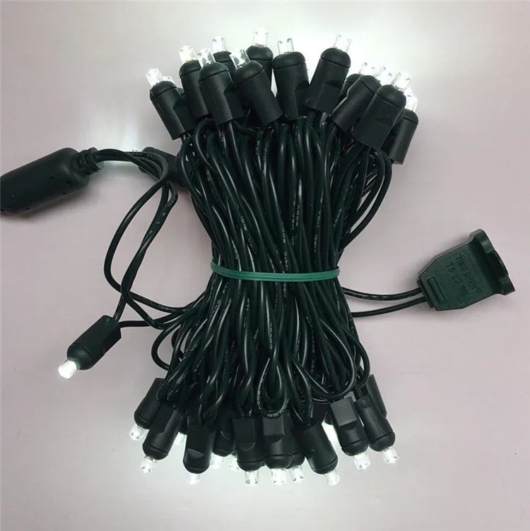 Commercial 50 Light Warm White 5mm Wide Angle Conical Led Light String