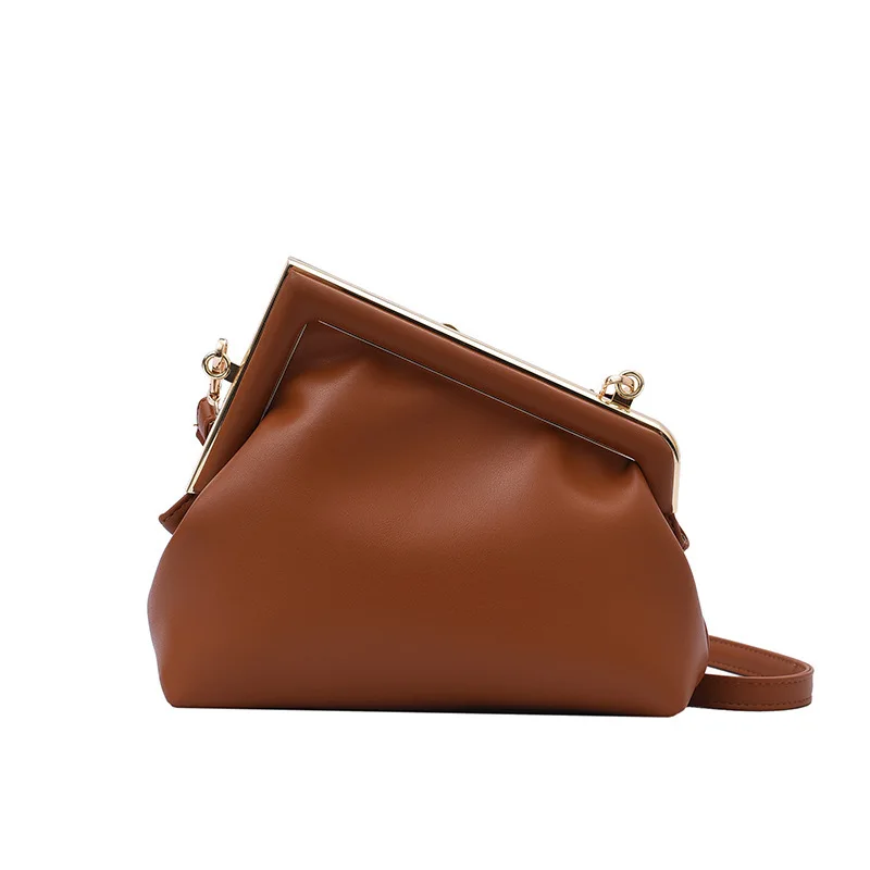 

Creative fashion chain personality PU messenger bag