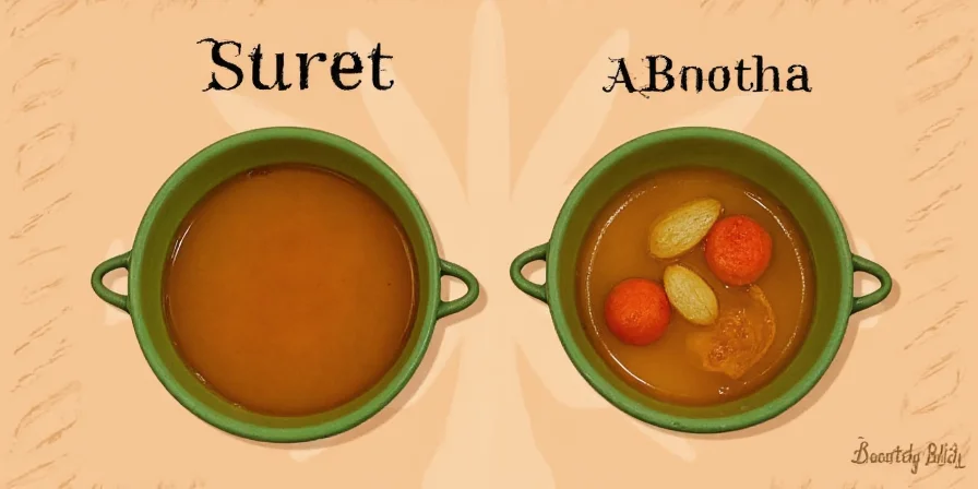 Comparison Table between Vegetable Stock and Broth