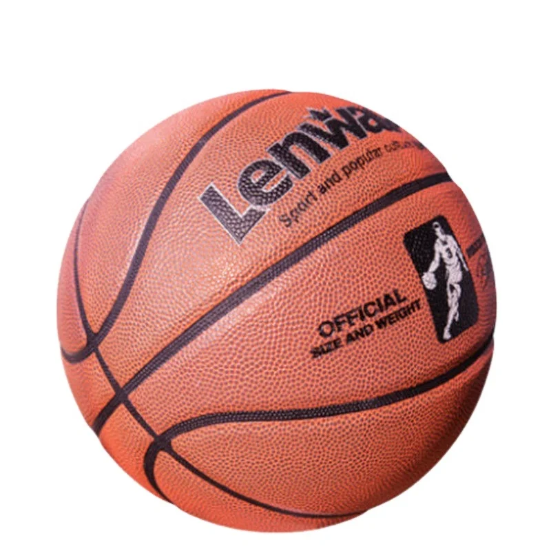 

Wear-resistant PU basketball No. 7 adult game training cowhide feel outdoor blue ball, Red