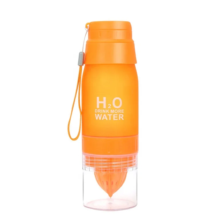 H2o 650ml Bpa Free Water Lemon Bottle,Fruit Infuser Water Bottle