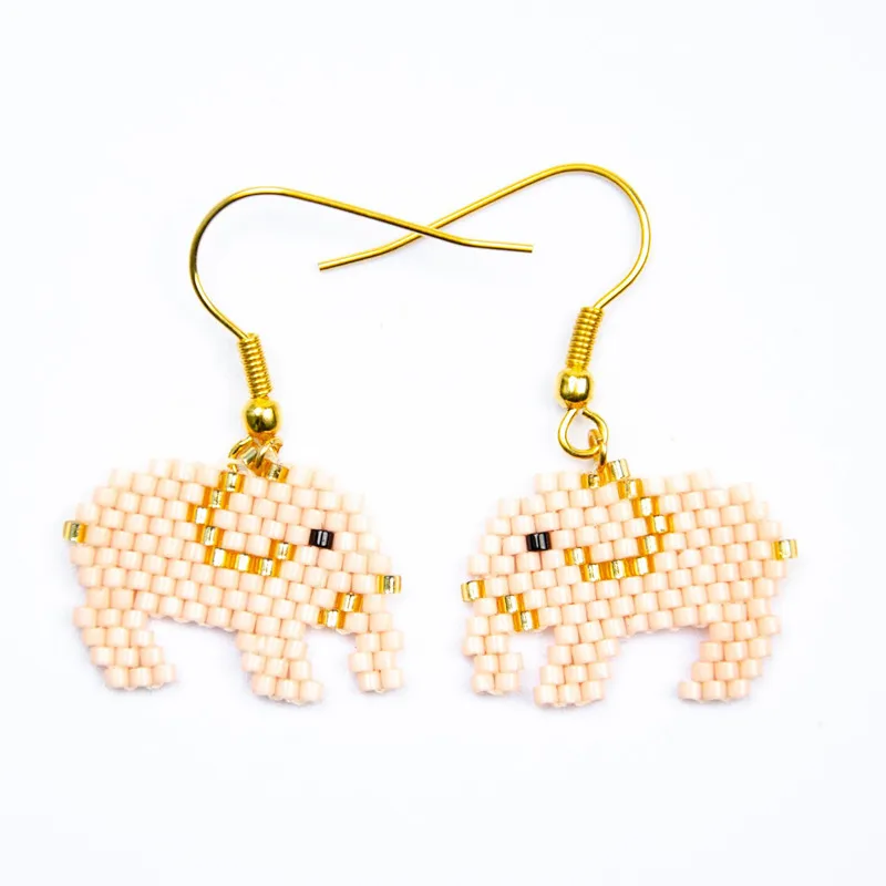 

Handmade miyuki women jewelry diy earrings fashion elephant earrings, Mix