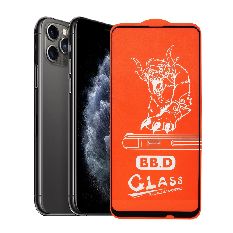 

[Somostel Glass Screen Protector]SMS-BB.D Full Cover Mica Tempered Glass Screen Protector Film for iPhone 12/11/XR