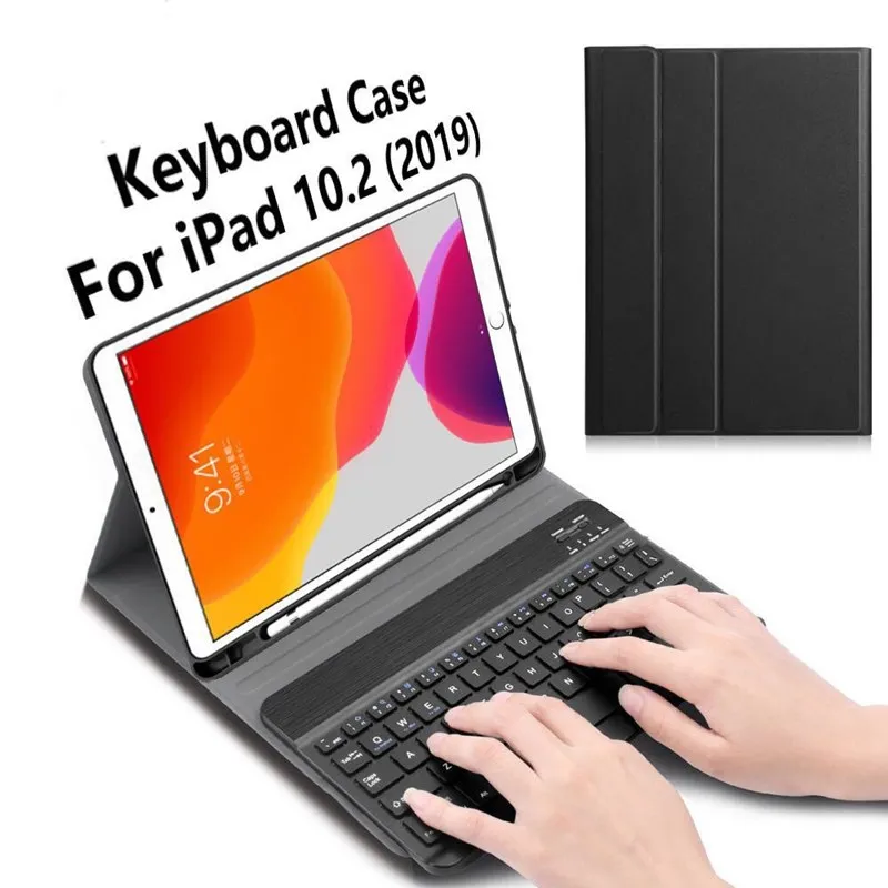 

For IPad 8 10.2 Keyboard Pro11 Wireless Keyboard Leather Case Mini 5 Case 9.7 Keyboard with Pen Slot iPad Air3 10.5 Ca