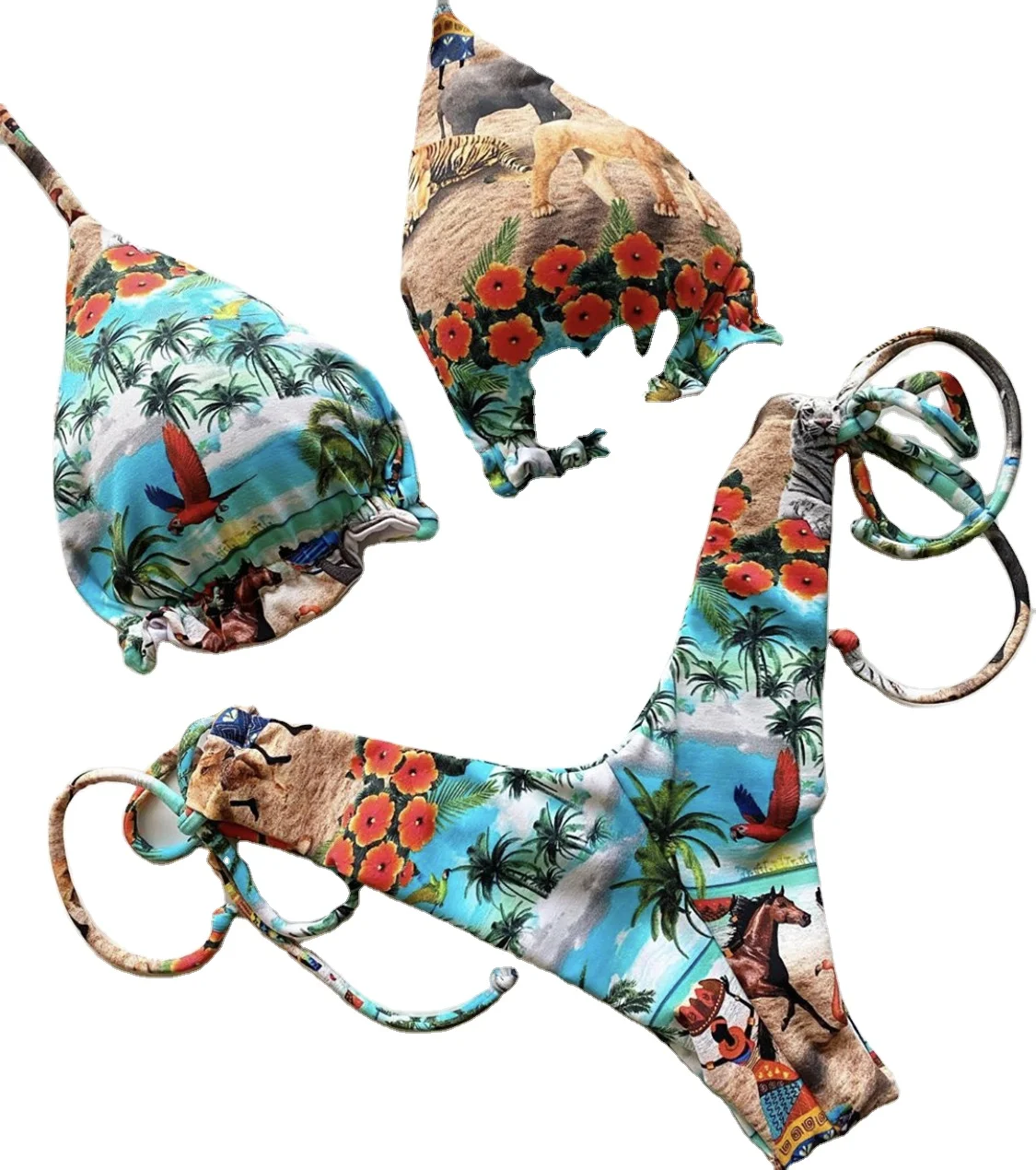 

Swimwear crushed vintage foreign trade bikini 2020 new sexy swimsuit, Picture