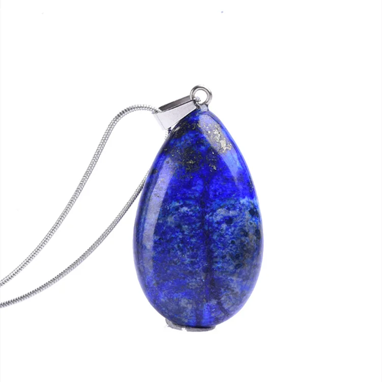 

Top Quality Wholesale Price Rare Quality Natural Lapis Lazuli pendant Pear Shape Drops Beads jewelry gemstone charms necklace, Blue