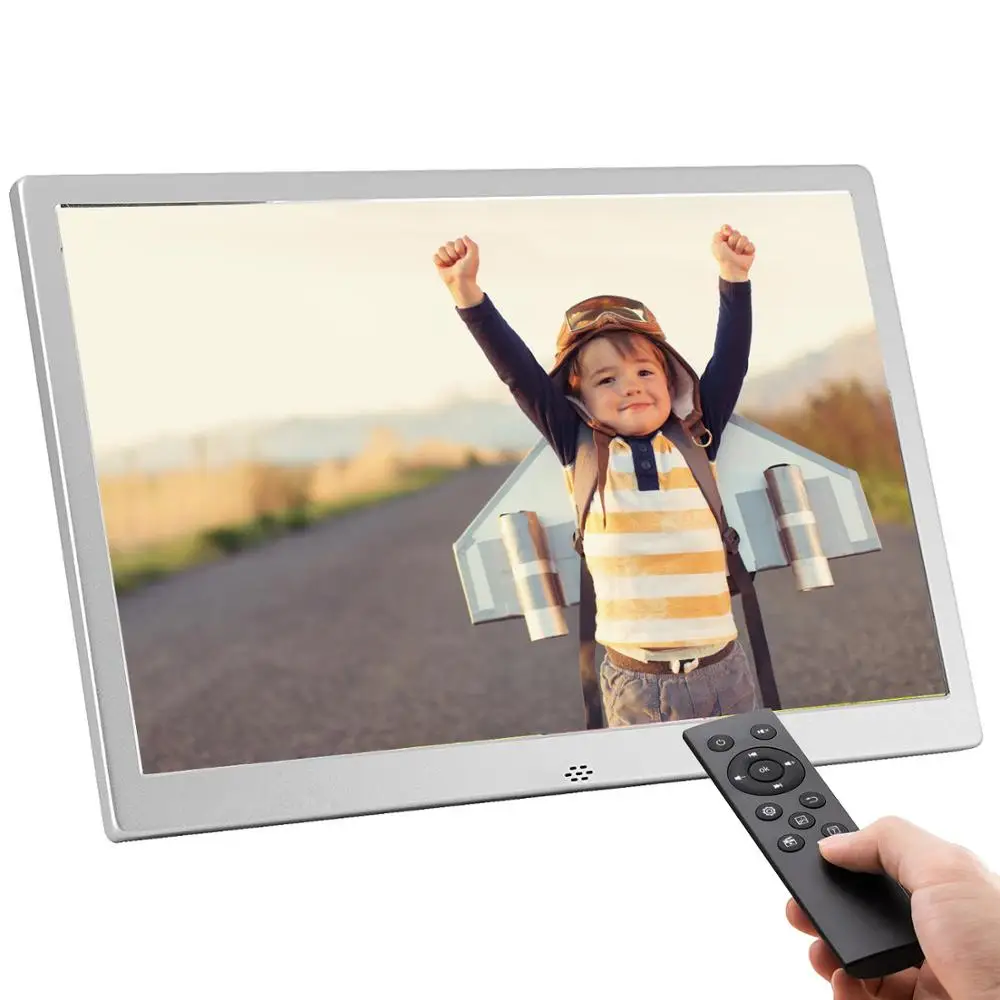 

15.4inch Large Size Digital Photo Frame Aluminum Wall Mounted