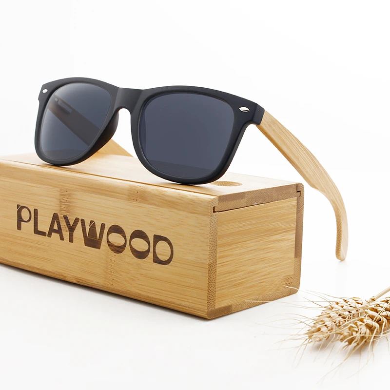 
Men Polarized Wood Sunglasses 2020 Custom Logo Polarized Bamboo Wooden Sunglasses in Stock 