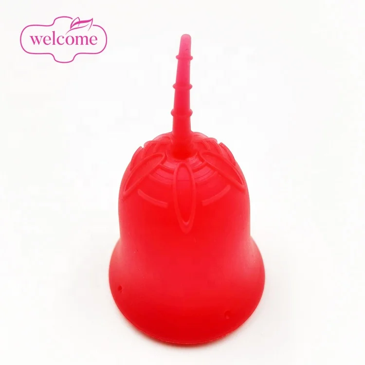 

Hot Trends Reusable Medical Science Menstrual Cup 100% Medical Silicone Black Menstrual Cup in Colorful Handbag