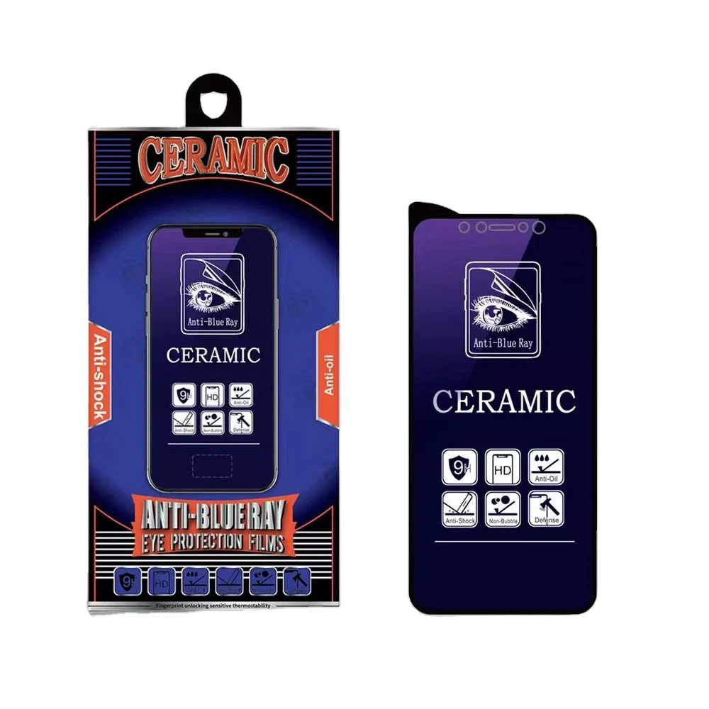 

Wholesale Anti Blue Light Ray Matte Ceramic Full Cover Mobile Phone Screen Protector For iPhone 12 Pro For Redmi Note 10