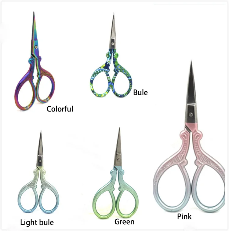 
European style stainless steel sewing vintage retro scissors embroidery antique scissors 