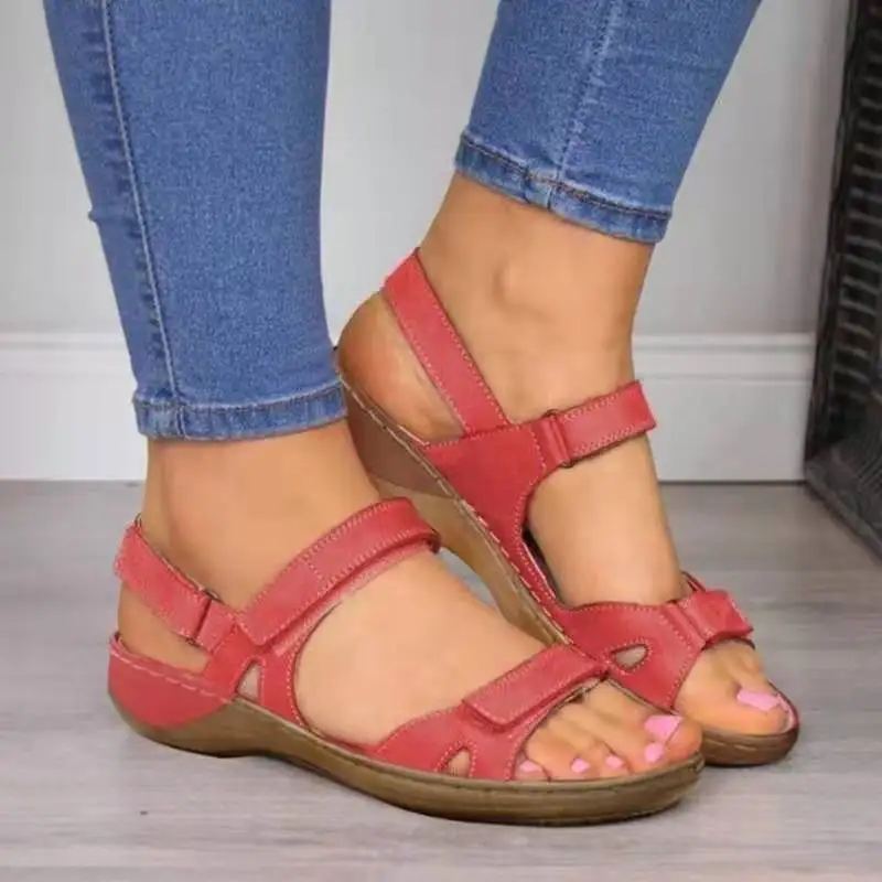 

2020 New Women Sandals Soft Stitching Ladies Sandals Comfortable Flat Sandals Open Toe Beach Shoes Woman Footwear