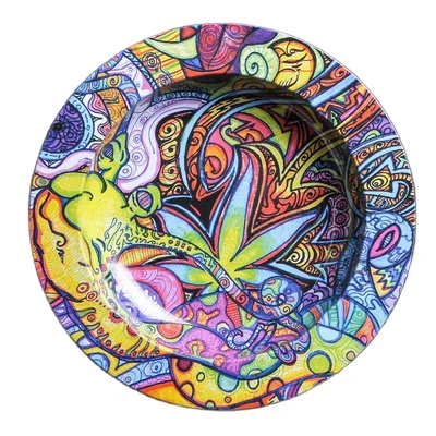 

Personalized cheap ashtray metal cigarette ashtray home tobacco ash round rolling tray, Customized color