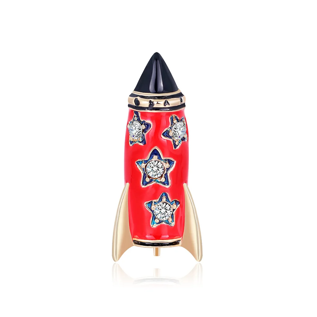 

Enamel Rocket Brooches For Women Fashion Kids Jewelry Pin Brooch