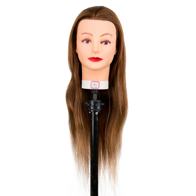 

Hair Training Head Human Hair Salon Practice Hairdresser Training Mannequin Dummy Doll Head